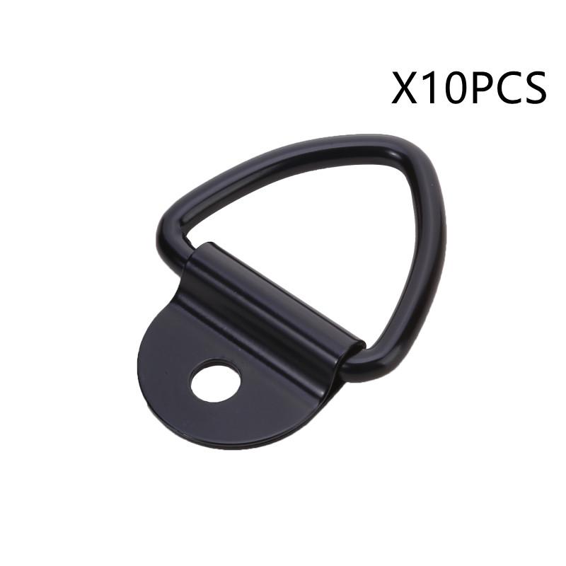 1/4/10/20 Stainless Steel D Shape Pull Hook Tie Down Anchor Ring Iron Cargo Tie Down Ring for Truck Trailers RV Boats Accessory
