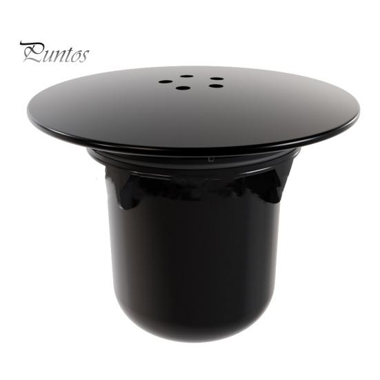 

Хромированная крышка сливного отверстия для душа Простая установка погружного стакана Быстрый слив Сменная крышка сифона британского стандарта чёрный