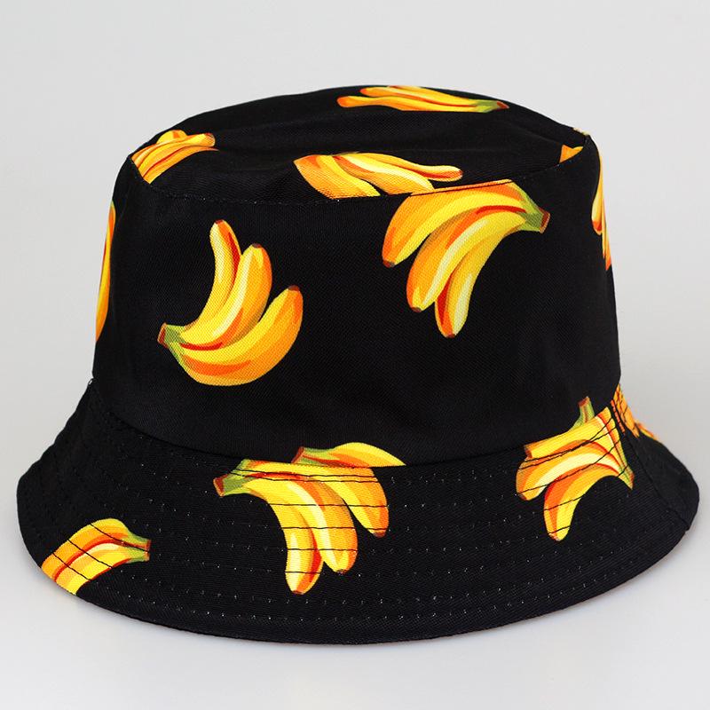 Double-Sided Tropical Fruit Bucket Hat – Trendy Sun Protection for Outdoor Wear