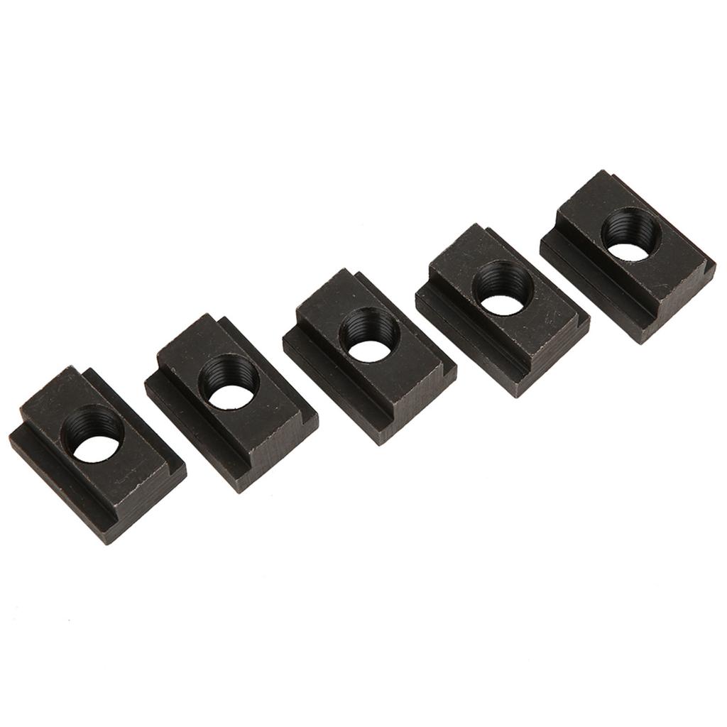 5 Pcs Black Oxide Finish T Slot Nuts M12 Threads Fit Into T Slots In Machine Tool Tables