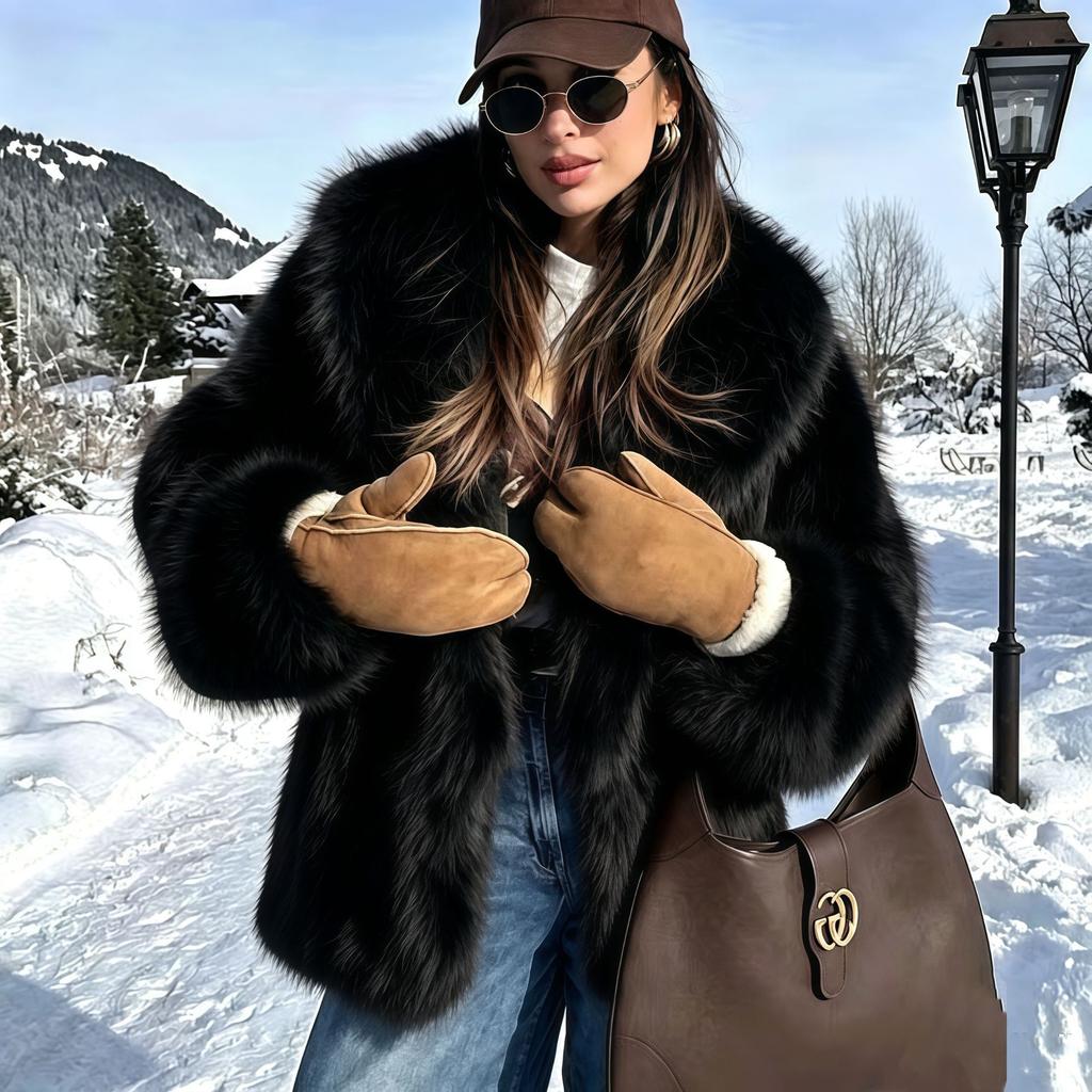 Autumn and winter new imitation fur coat thickened artificial environmental protection fox fur coat manufacturer