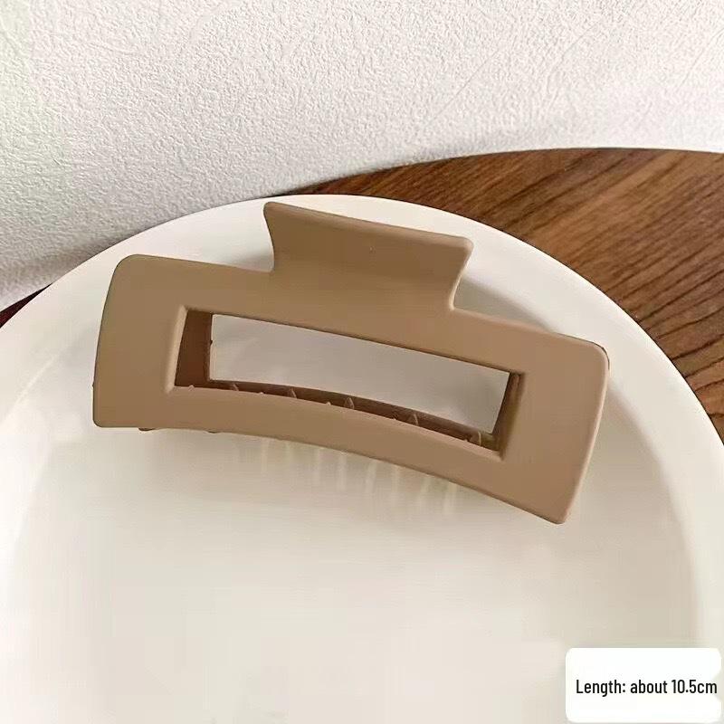 13cm Extra Großer Mattierter Eckiger Krallenclip - Vielseitiges Haaraccessoire