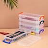 Simple Transparent Pencil Case Large Capacity Multi Functional Pencil Box Plastic Thickened Tool Box School Supplies