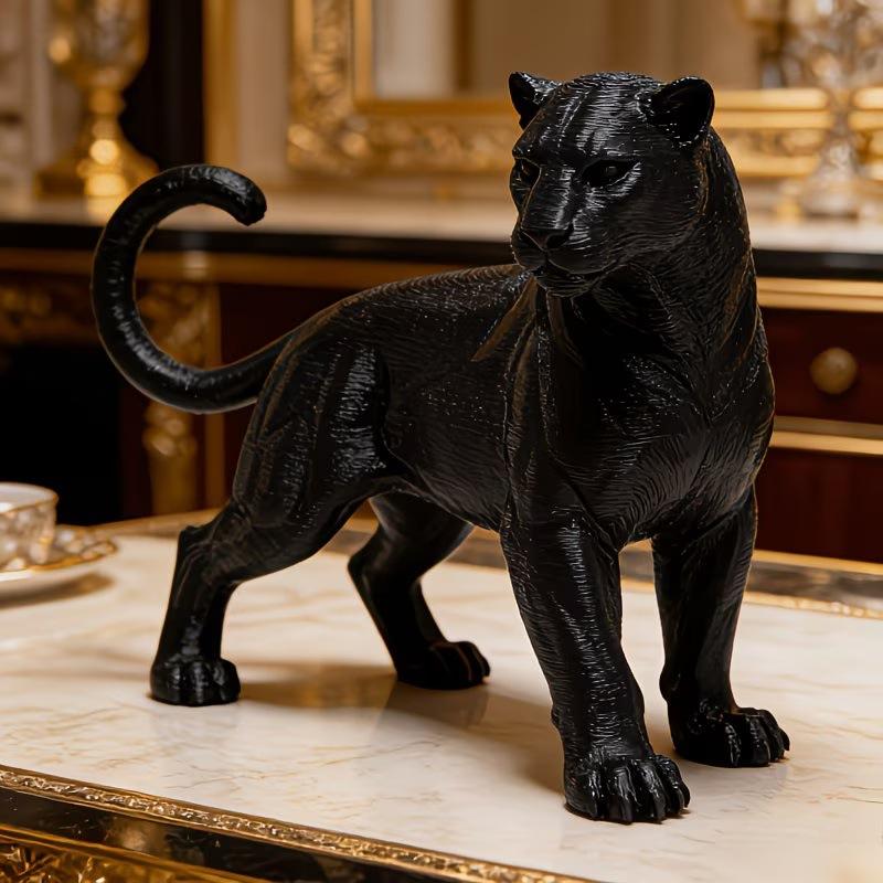 3D Printing Panther Desktop Ornament 1PC Creative Animal Sculpture for Home Bedroom Decor Unique Souvenir Gift