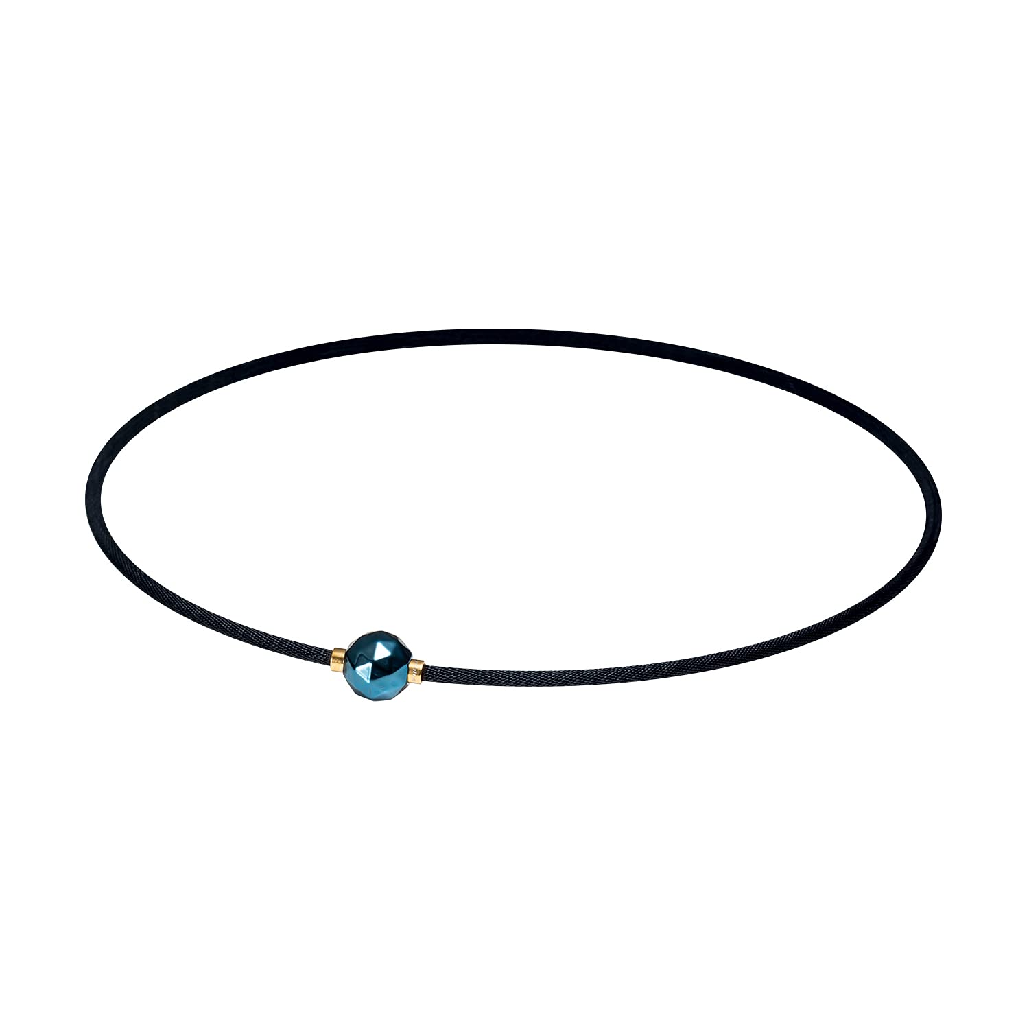 

phiten Necklace RAKUWA Neck Metax Mirror Ball Cut Earth Color 40cm