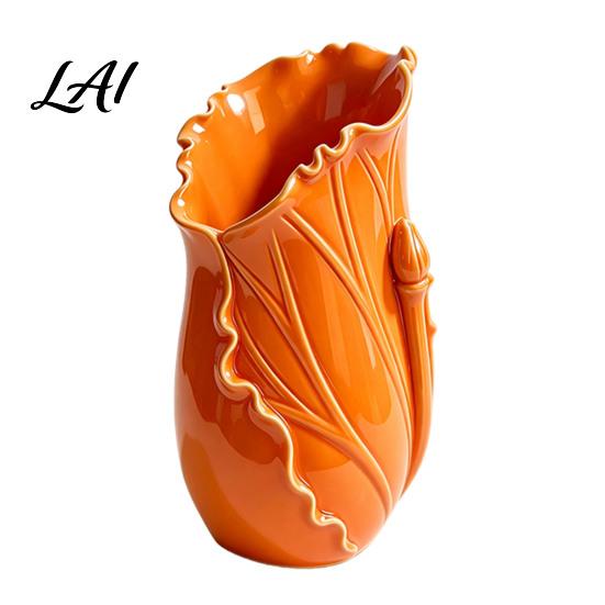 Unique Desk Organizer for Pens Lotus Leaf Pen Holder Decorative Pencil Modern Minimalist Desktop Office Supplies Makeup Brushes Stylish Holder