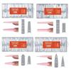 256Pcs Sandwich Plastic Nail Extension Forms Quick Easy No Paper Backing for Salon and Personal Styling
