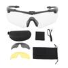 Outdoor Sports Sunglasses UV Protection Windproof Cycling Glasses Set with Interchangeable Lens For Motorcycle