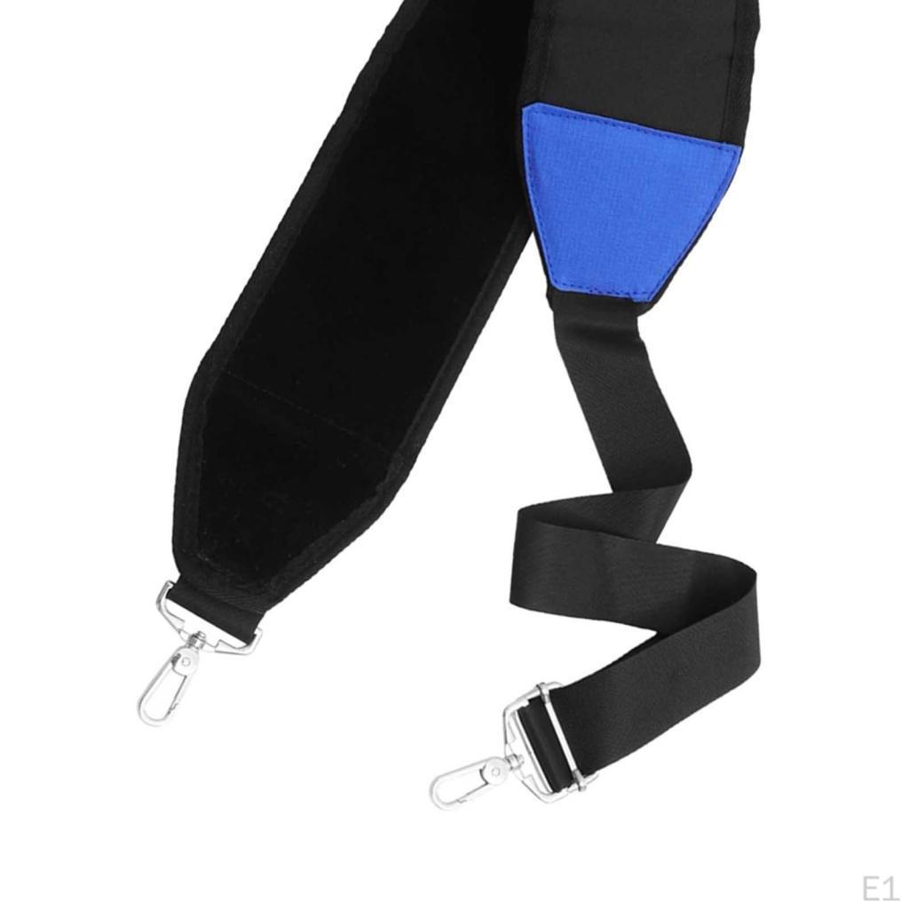 Golf Bag Strap Single Padded with 2 Clips Adjustable Universal Carrying Replacement Shoulder
