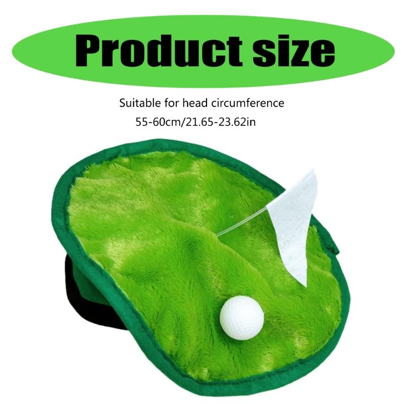 Trendy Painter Hat with Green Turf Fashion Hat Funny Beret for Sports Photography Golfer Headwear Painter Hat