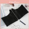 Simple Solid Color Artificial Leather Women Casual Wide Waistband With Zipper For Outdoor Fashion Streetwear