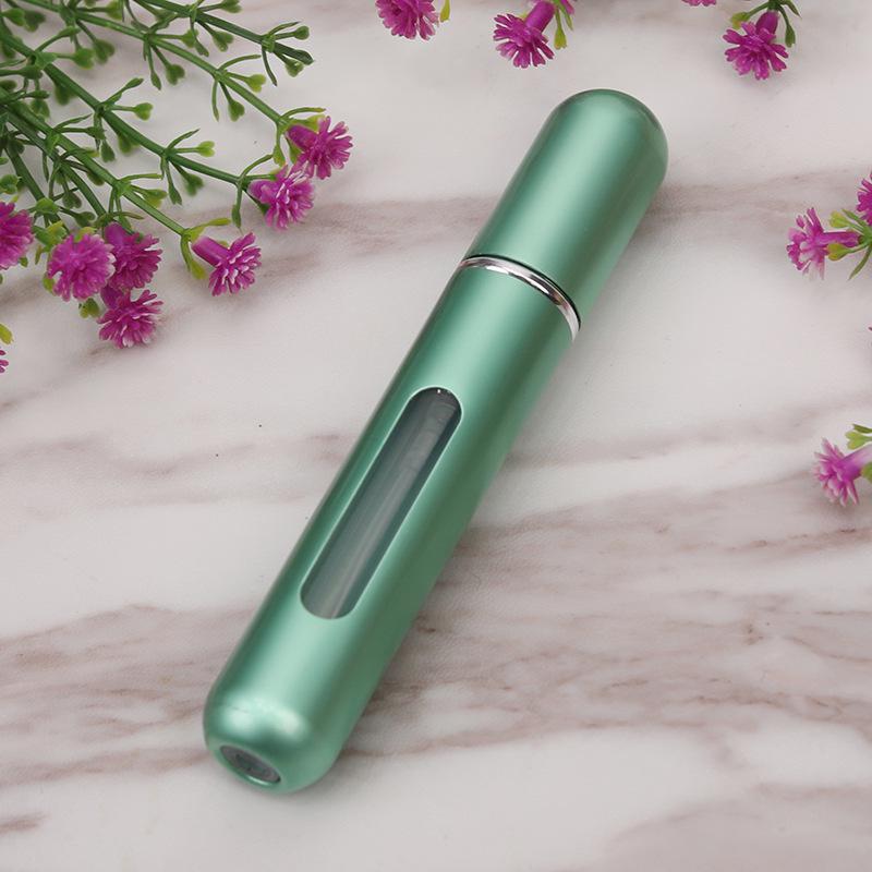 8ml Mini Refillable Travel Perfume Spray Bottle, Bottom-Fill, Round Head, Self-Pump, Portable, In Stock