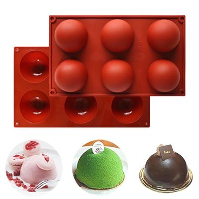 Neu 6-loch Semi-rund Seife Mould DIY Jelly Pudding Schokolade Mould