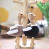Fluffy Plush Ostrich Keychain 15cm Cute Animal Bag Charm Soft Stuffed Toy
