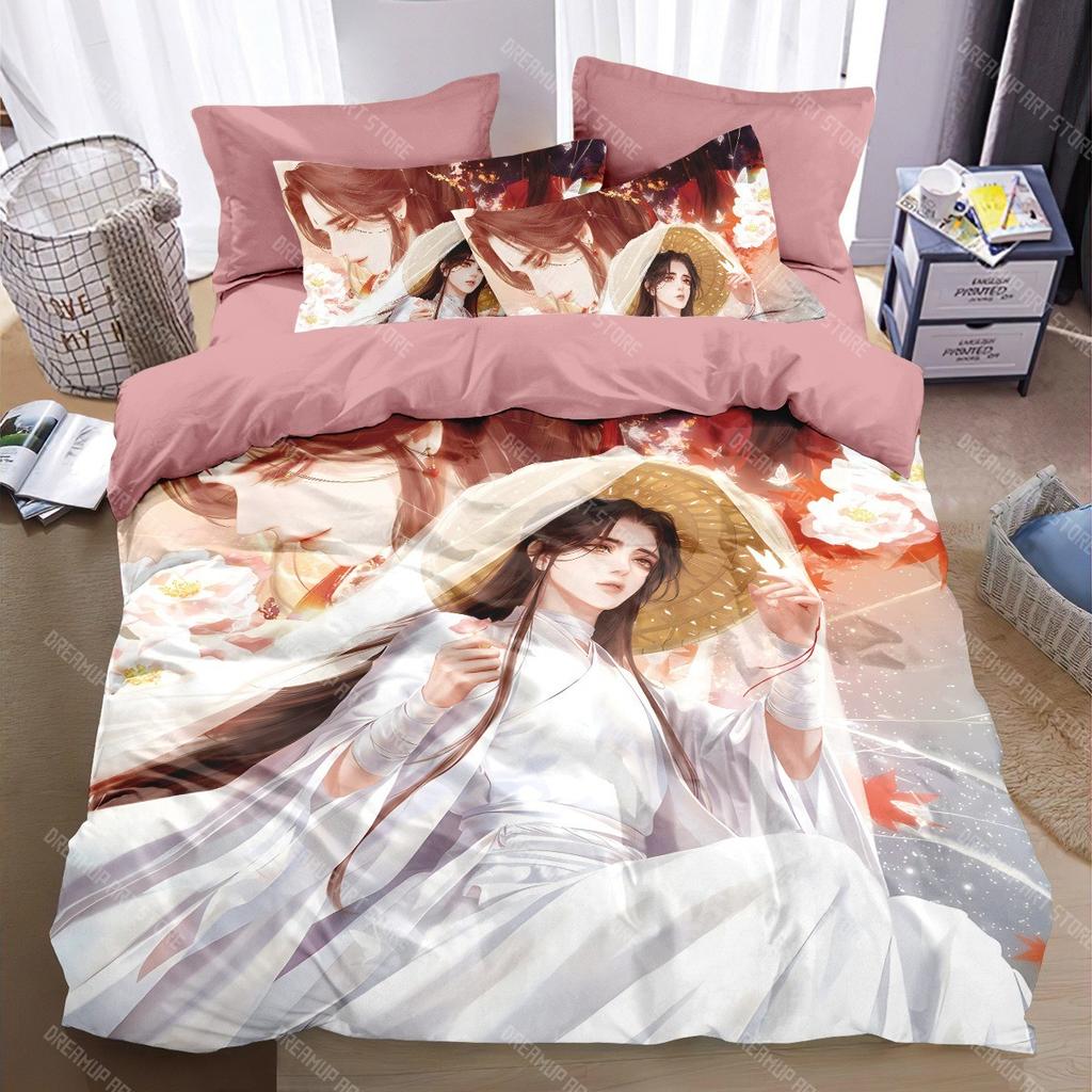 Heaven Official’s Blessing Bedding Set,Heaven Official’s Blessing Duvet Cover Comfortable Bed Single Double Bed Full Size Anime