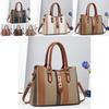 Fashionable Large Capacity Color Block Tote Bag For Women Stylish Casual Use