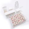 6Pcs 1:12 Dollhouse Miniature White Wooden Bedroom Furniture Set Doll House