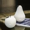 High-end Line Apple Pear Resin Crafts Black White Decoration Creative Living Room Countertops Fruit Sculpture Home Decor Gift