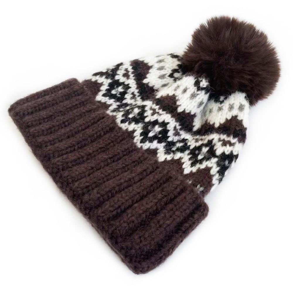 Color Contrasting Casual Beanies Solid Color Unisex Cap Soft Warm Knitted Hat For Women