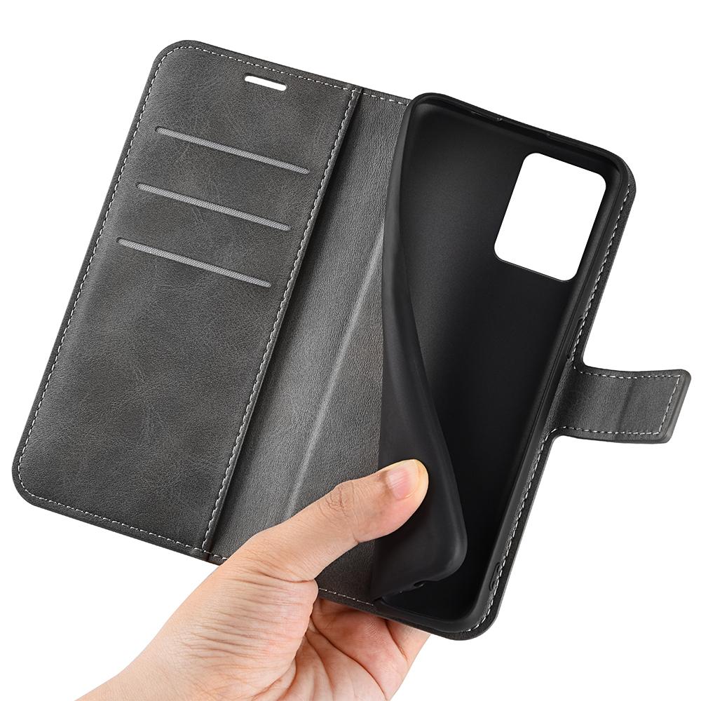 For Motorola Moto G73 5G PU Leather Phone Case Stand Wallet Calf Texture Drop-proof Flip Phone Cover