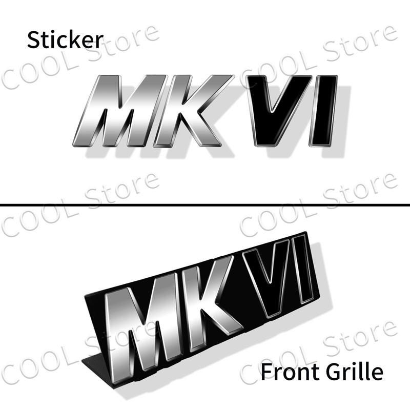 3D Metal MKIV MKV MKVI Logo Car Fender Emblem Rear Tail Trunk Badge Sticker For Volkswagen Golf MK4 MK5 MK6 MK7 Jett Passat