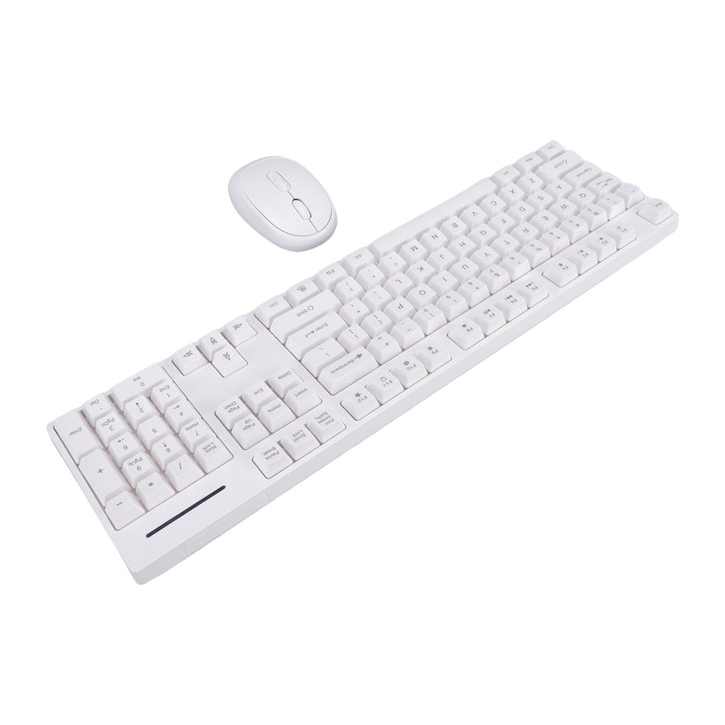 Wireless Keyboard and Mouse Combo 2.4 4 Keys Keyboard with Wireless Ergonomic Mouse for Computer PC