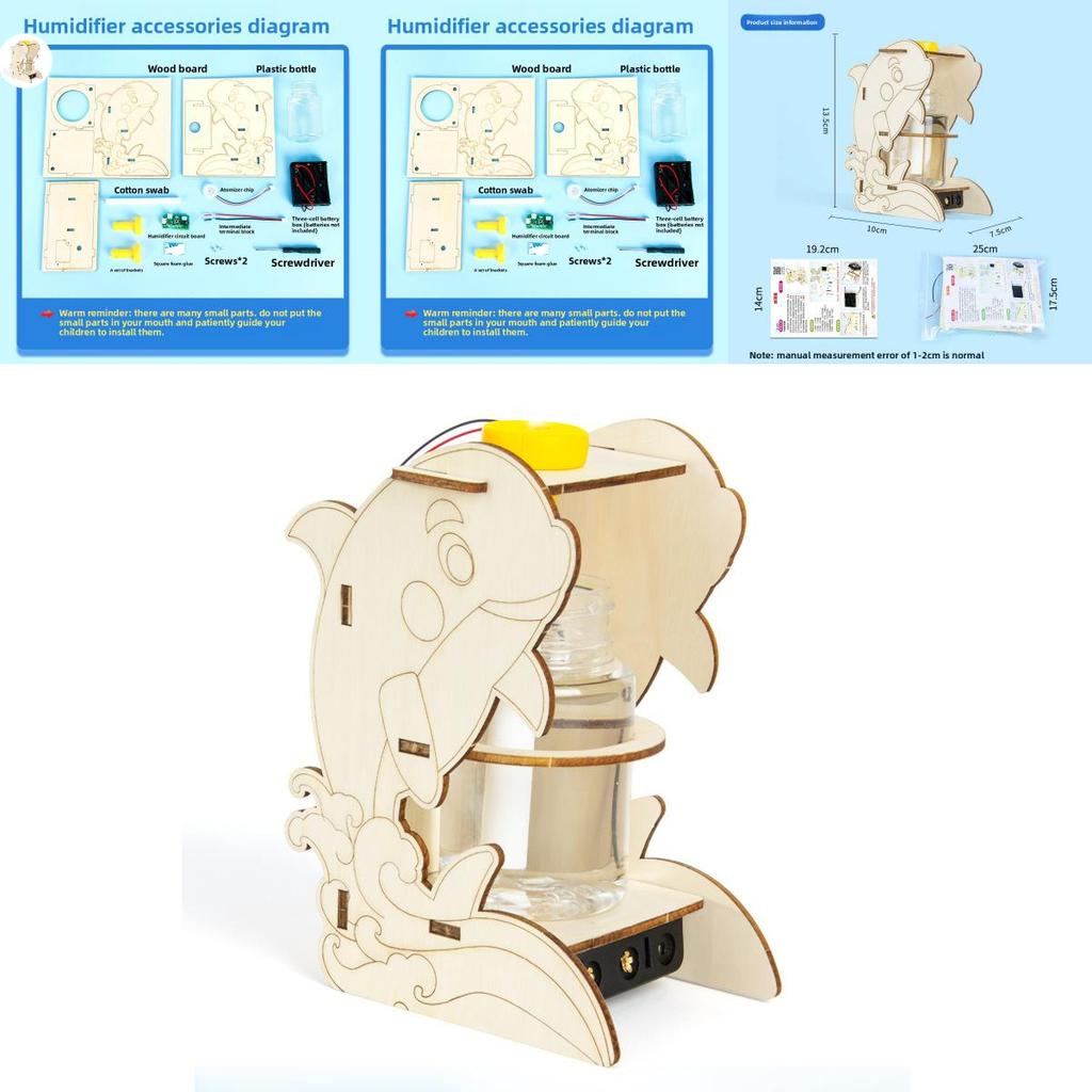 Kit d'humidificateur DIY pour expérience scientifique avec composants électriques pour enfants Jouet éducatif