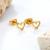 Heart-shaped Butterfly Earrings, Sstainless Steel INS Fashion Cute Style for Everyday Wear, Sweet Girl Jewelry That Doesn't Fade