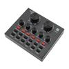V8 Audio Sound Card Mixer USB External Headset Microphone Webcast Live Broadcast Sound Card Audio Mixer For Phone Computer PC