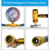 R134A Recharge Measuring Hose Can Tap Gauge Refrigerant Charging Pipe Gauge Measuring Kit Copper Auto Car Accessories
