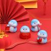 Cartoon Mini Snake Ornaments Resin Lucky Snake Figurine  For Home Decorations