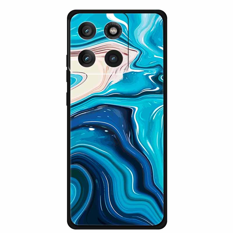 For Moto Edge 60 Pro Case XT2507-1 Coque Multi Colored Marble Pattern Soft Silicon Back Cover for Motorola Edge 60 Pro 5G Bumper