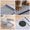 Rampa de Caja de Arena para Gatos de 4 Pasos, con Función de Filtro, Portátil, Escalera para Caja de Arena de Gatos Atrapador de Arena para Gatos Escalón para Caja de Arena de Gatos Atrapador de Arena para Gatos