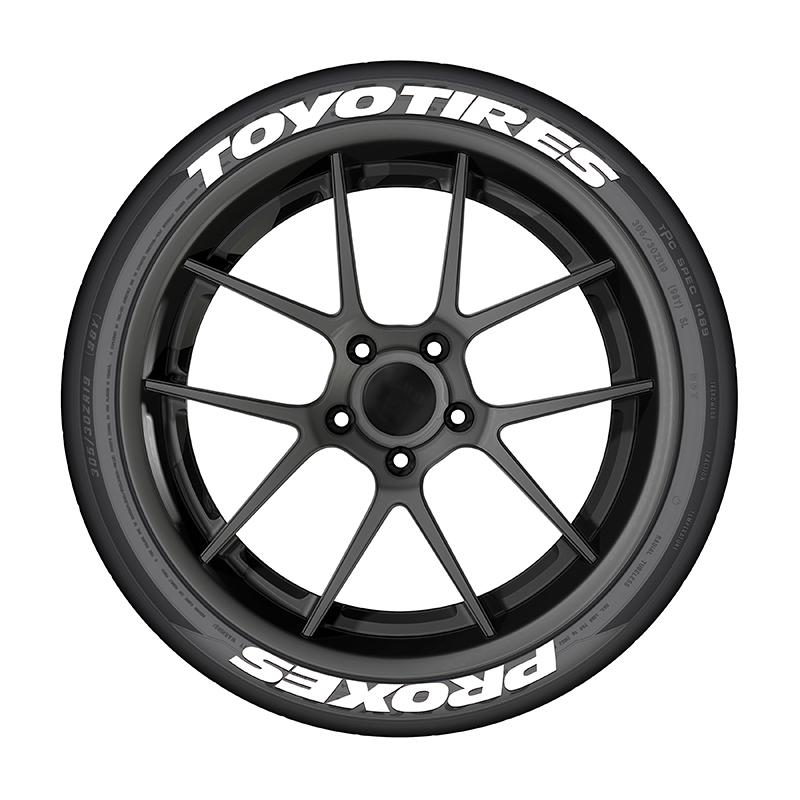 One Tire Letter Car Tire Styling Decorative Sticker PVC Waterproof Personalized Letter Tire Decal Without Glue 1W TOYO