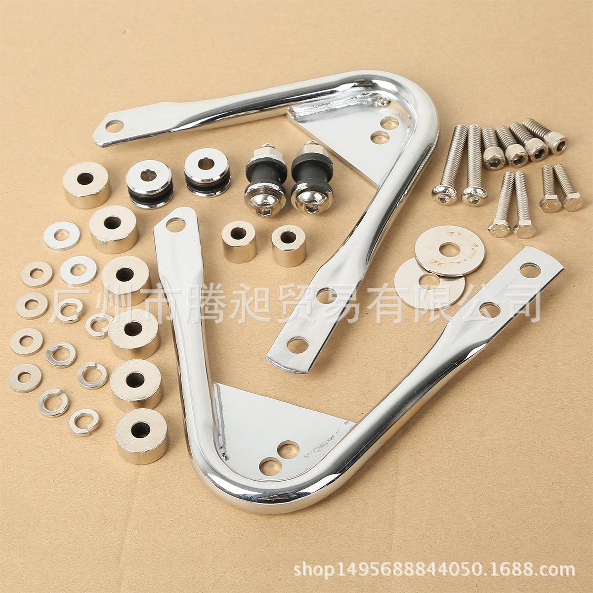 

Electroplated Tail Rack Hardware for Harley Road King - Motorcycle Modification Accessories High-quality Steel Material