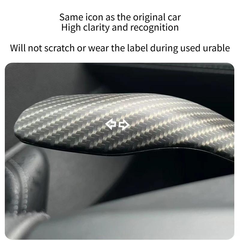 For Tesla Model 3 Highland Model Y/YL Juniper 2025 Shift Lever Decoration Cover Steering Wiper Gear Lever Interior Modification