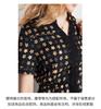 19mm Stretch Mulberry Silk V-Neck Star Print Short-Sleeved Dress