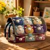 Pencil Case Students Digital Print Lamb Quilted School Office Daily Use