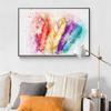 Abstract Colorful Feather Canvas Painting Poster Modern Graffiti Wall Art Minimalist Pictures For Living Room Home Decor Cuadros