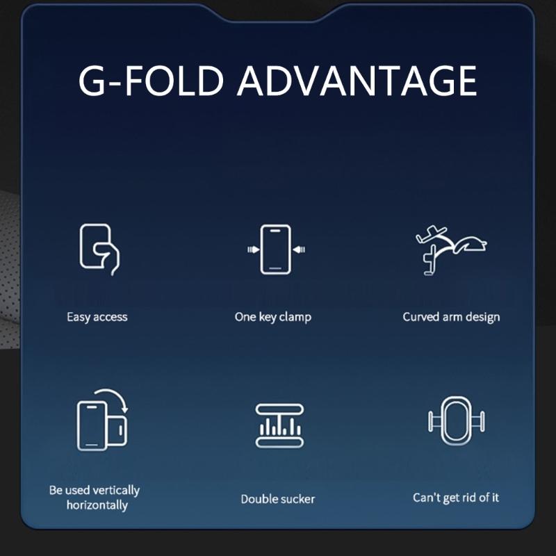 Dashboard Phone Holder Heat Resistant ABS Antislip Arms Vibration Proof Suction Base Design For All Car Models