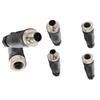 Industrial Applications IP67 Waterproof Connector 5 Pin Connector Panel Mount Flange Quick Release Coupling Straight Connector