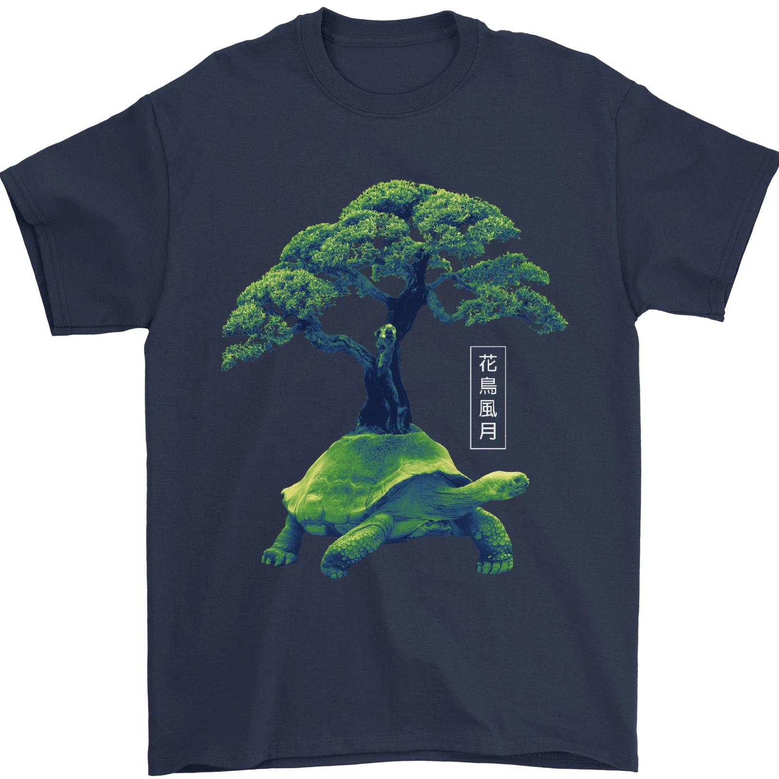 Abstract Tortoise Tree Mens T-Shirt 100% Cotton L