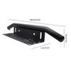 Car Front License Plate Mounting Bracket Black Universal Fit Front Grille LED Spotlight Holder for Automobiles