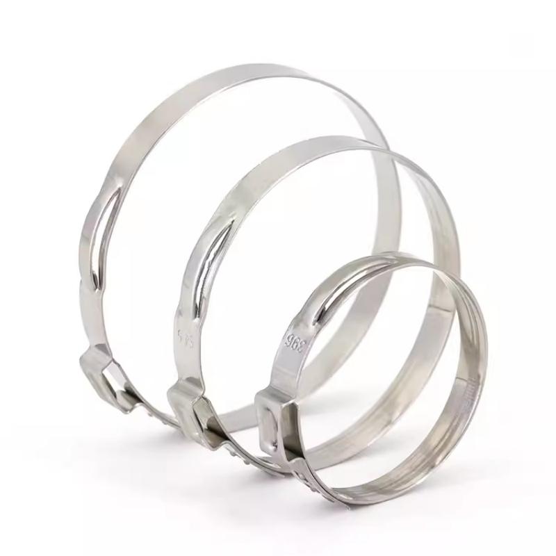 5-20pcs 5.3-155mm 1-Ear Hose Clamps 316 Stainless Steel Single Ear Hose Clamp Pipe Clamps Assortment Kit
