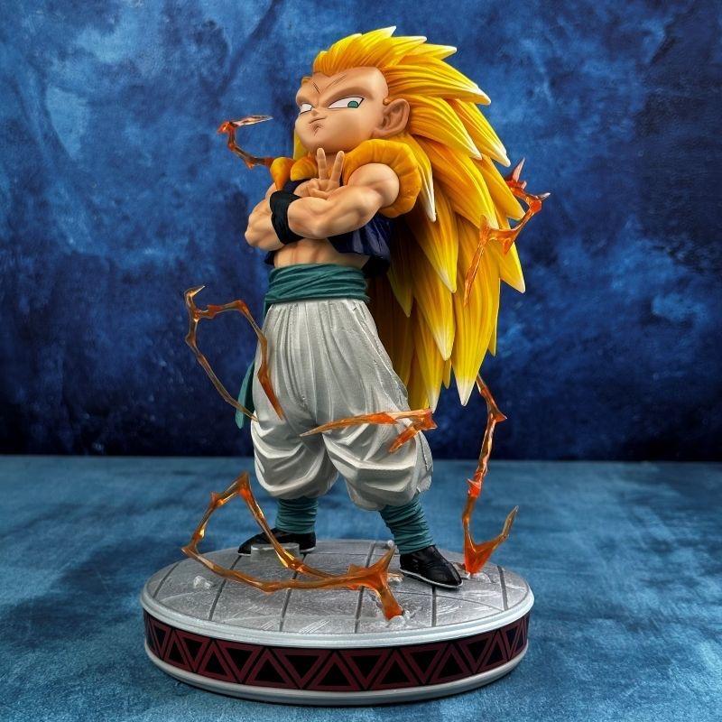 Drogan Boll Z Gotenks Ssj3 Figure Super Saiyan 3 Gotenks Action Figures 25cm Pvc Statue Collection Model Toys For Children Gifts