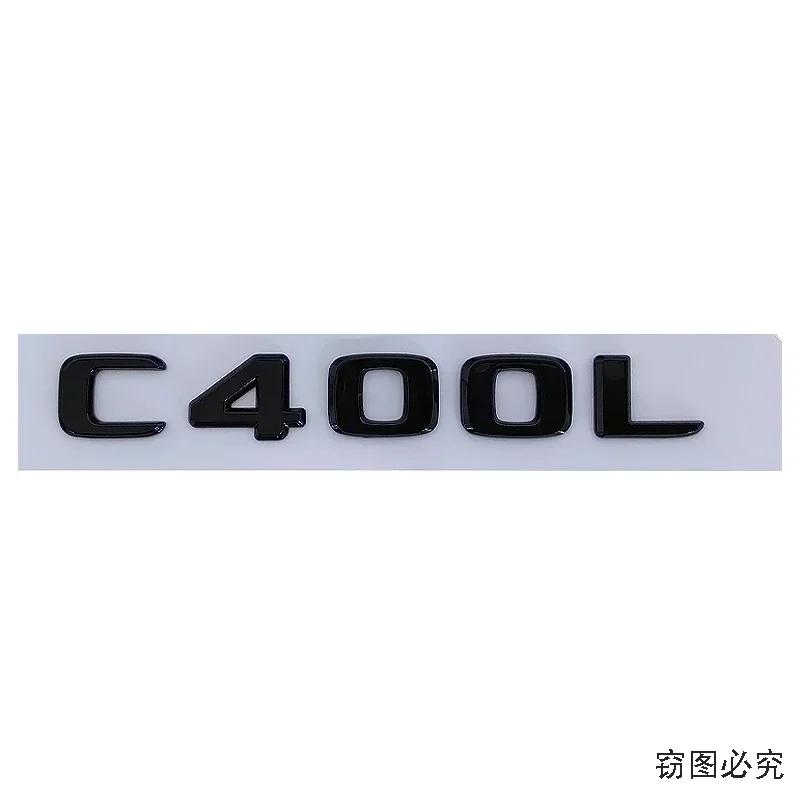 New Car Side Sticker Rear Trunk Emblem ABS Badge Decal for Mercedes O9 C200 C300 C400L Auto Body Letters Accessories YT9