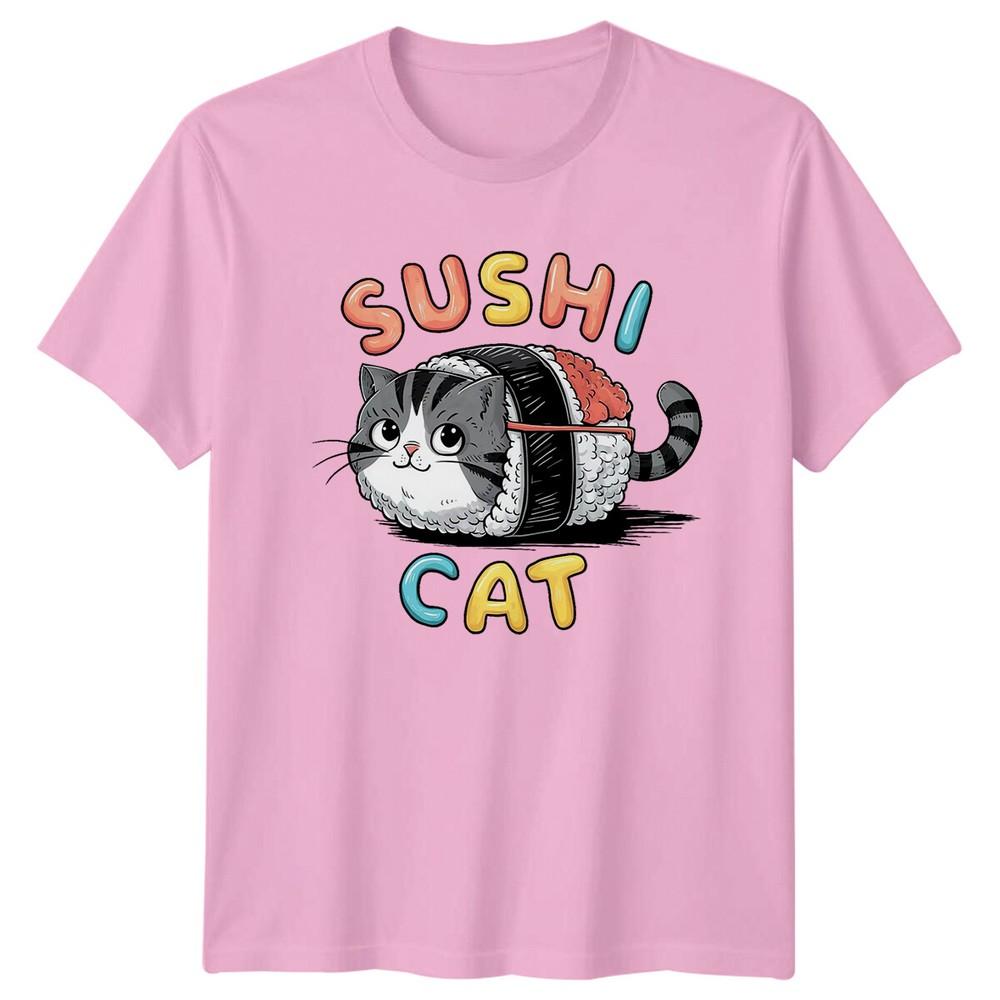 Sushi Cat Funny Pun TShirt Animal Lover Cute Graphic Tee