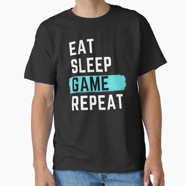 Eat Sleep Game Repeat Classic Tshirt Made In Usaaus Tshirt S2xl S