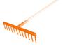 Universal straight rake, 12 tines, plastic