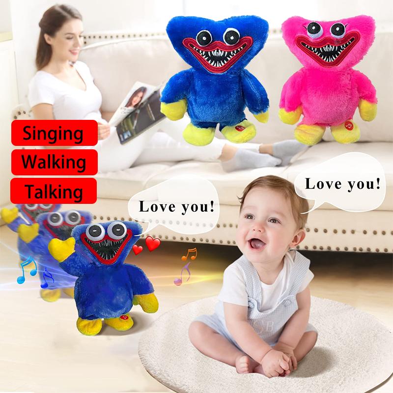 Huggy Playtime Poppy Wuggy Singing Plush Toy Talking Walking Stuffed Kids Doll